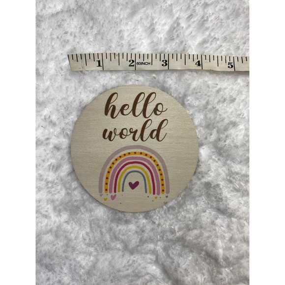 Rainbow Milestone Discs, Baby Age Milestone Marker Keepsake & Photo Boho… - Picture 2 of 7
